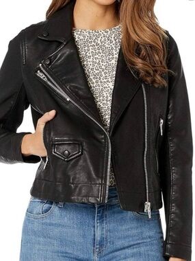 Blank NYC Faux Leather Moto Jacket XS